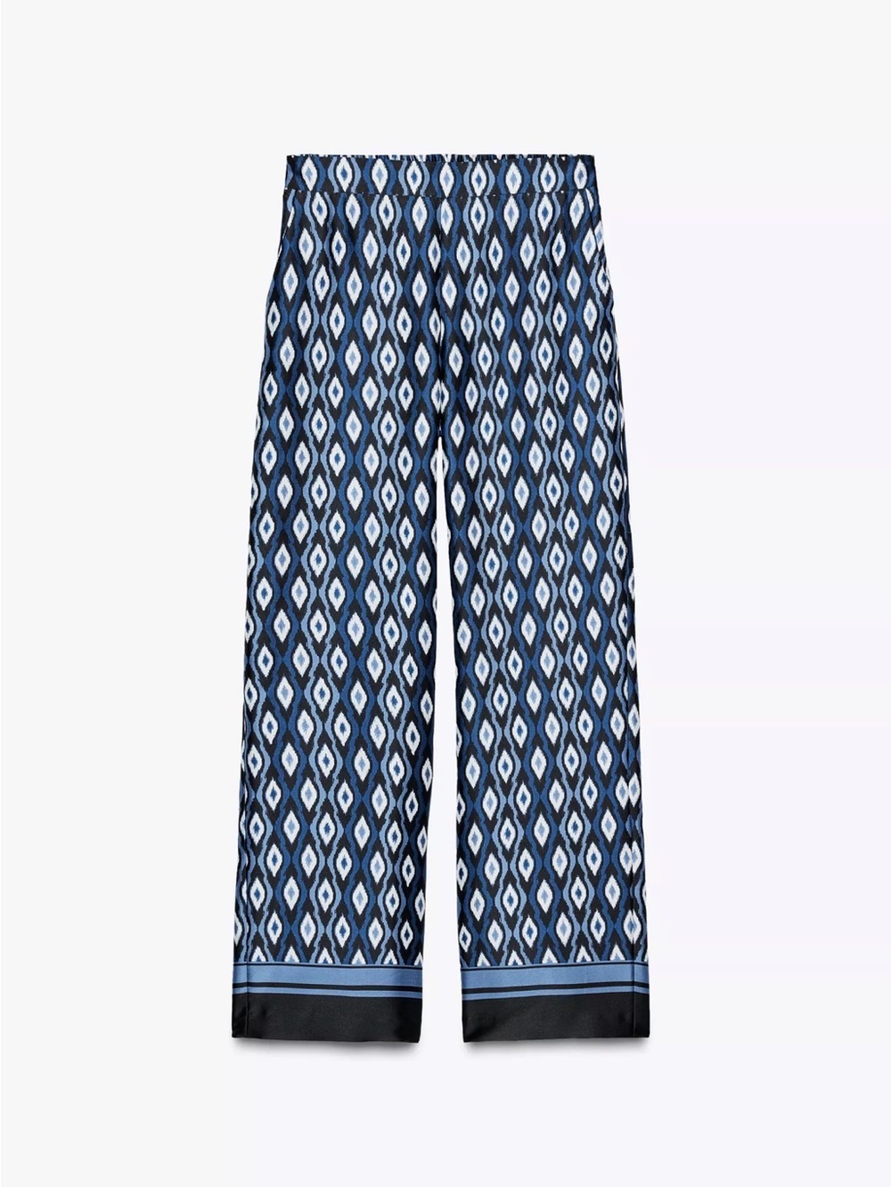 Men's patterned wide-leg pants